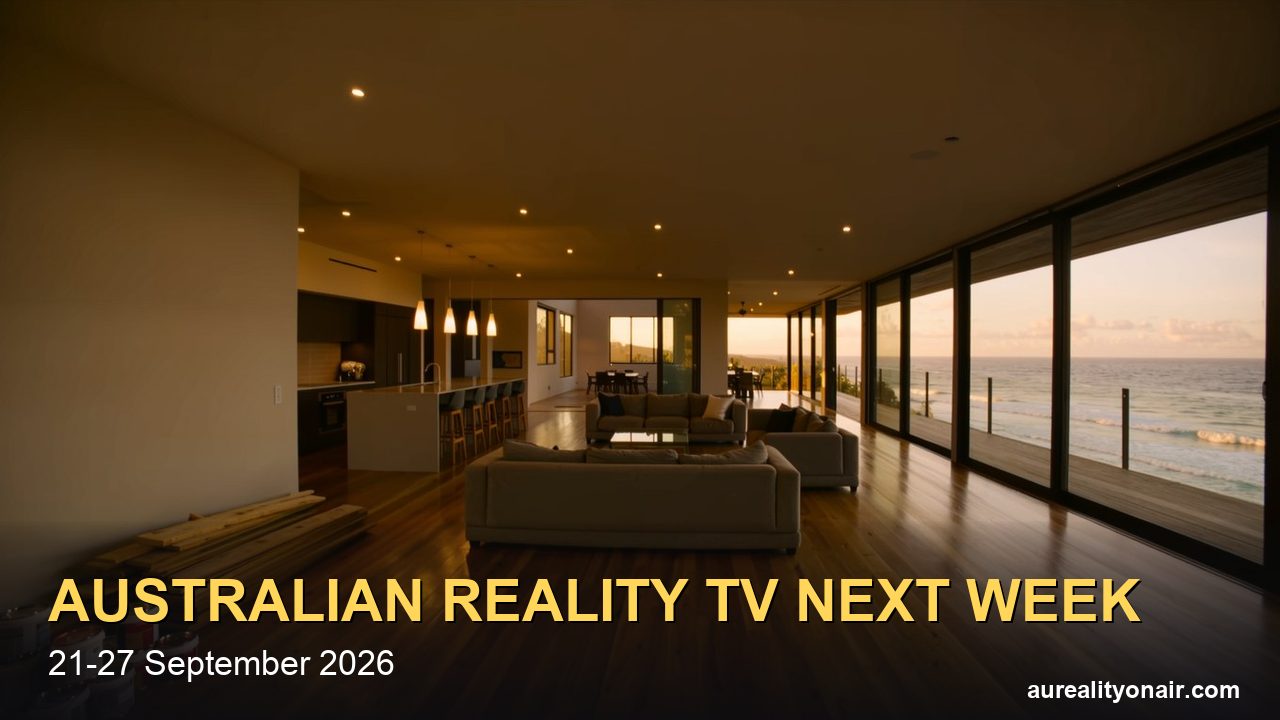 Australian Reality TV Next Week (21–27 September, 2026): Four Nights of The Block