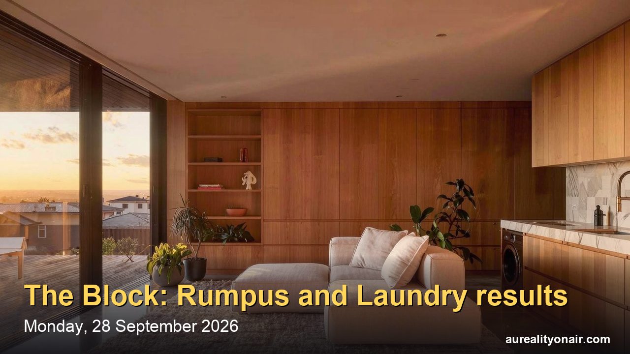 The Block Rumpus and Laundry Reveal, Monday 28 September: Courtney and Sev Win Week 8
