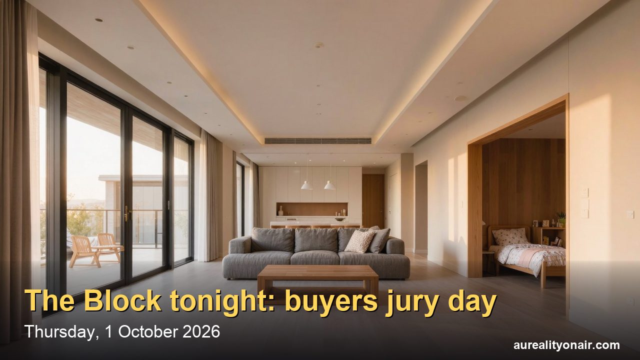 Is The Block On Tonight? Thursday 1 October: Buyers Jury Day and a $50,000 Prize
