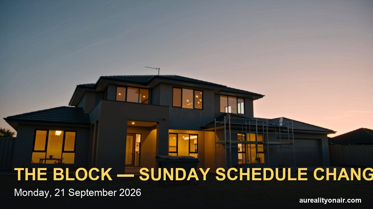 Why Isn't The Block On Sunday 27 September? The Wallabies Take Nine's 7pm and the Reveal Moves to Monday